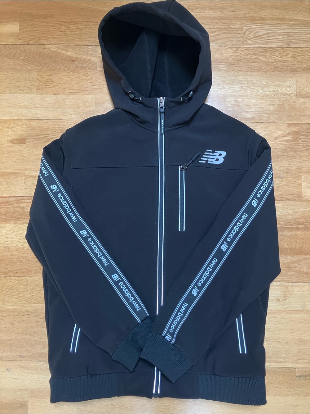 New Balance Men's Black Fleece-lined Soft-shell Jacket